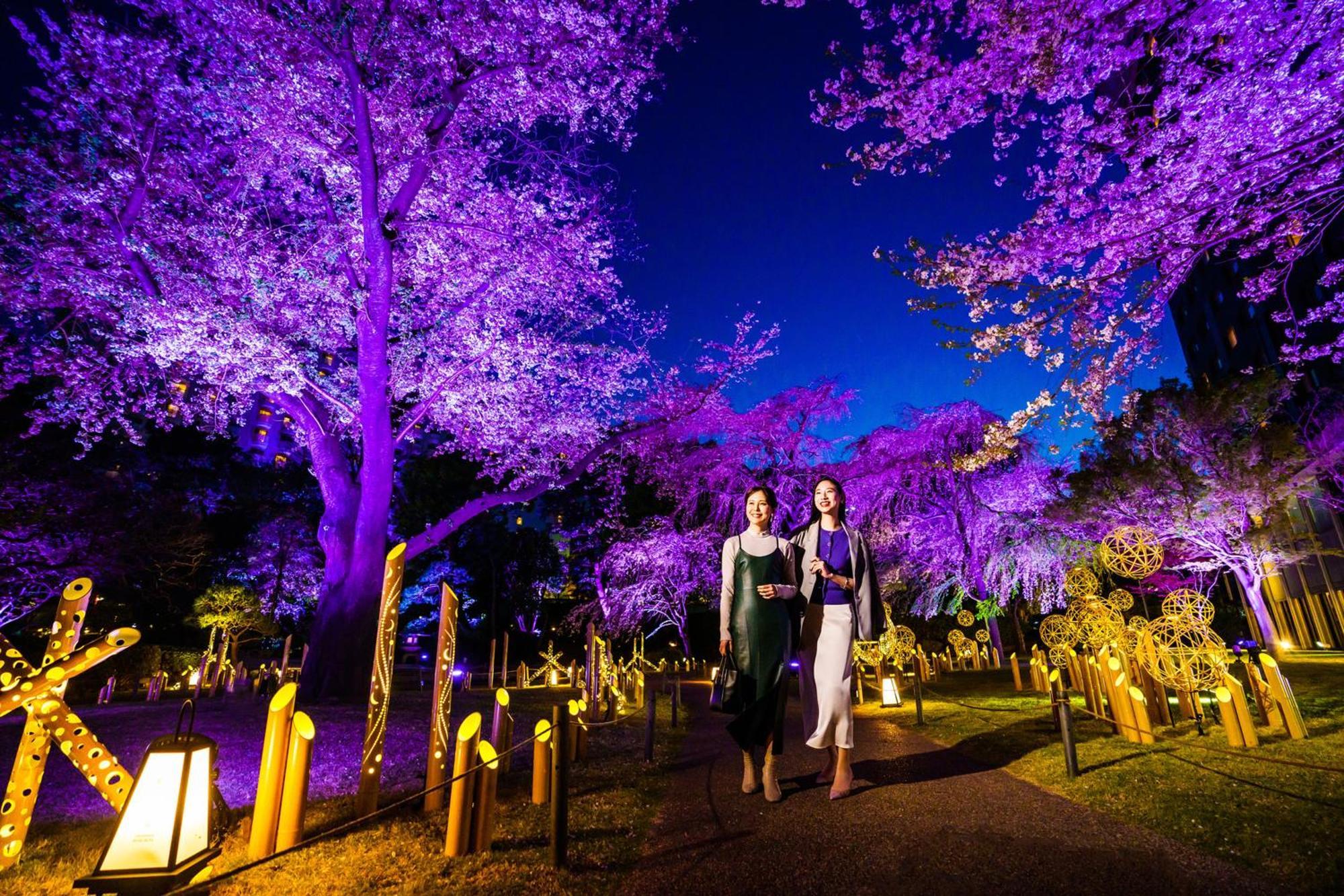 Grand Prince Hotel Shin Takanawa Токио Екстериор снимка Illumination of the park